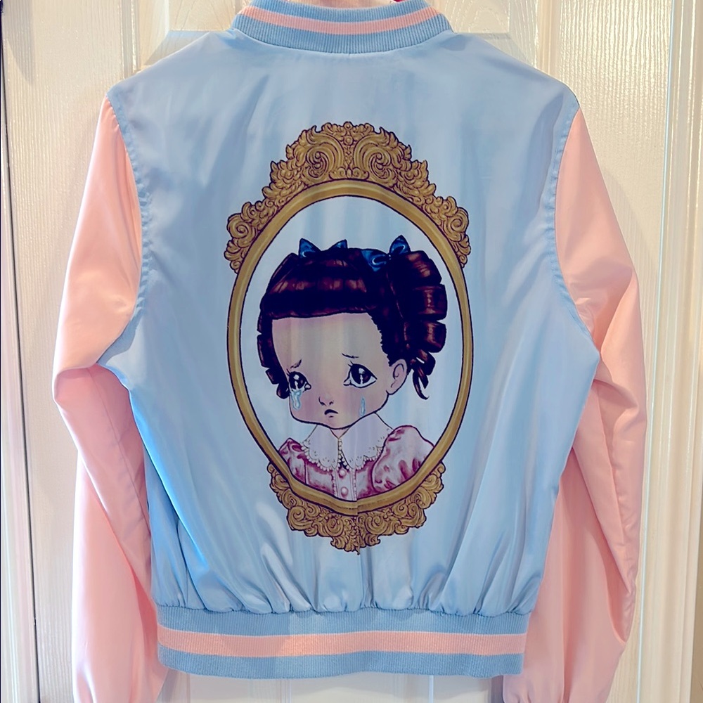 Melanie Martinez Cry Baby Blue and Pink Bomber Jacket